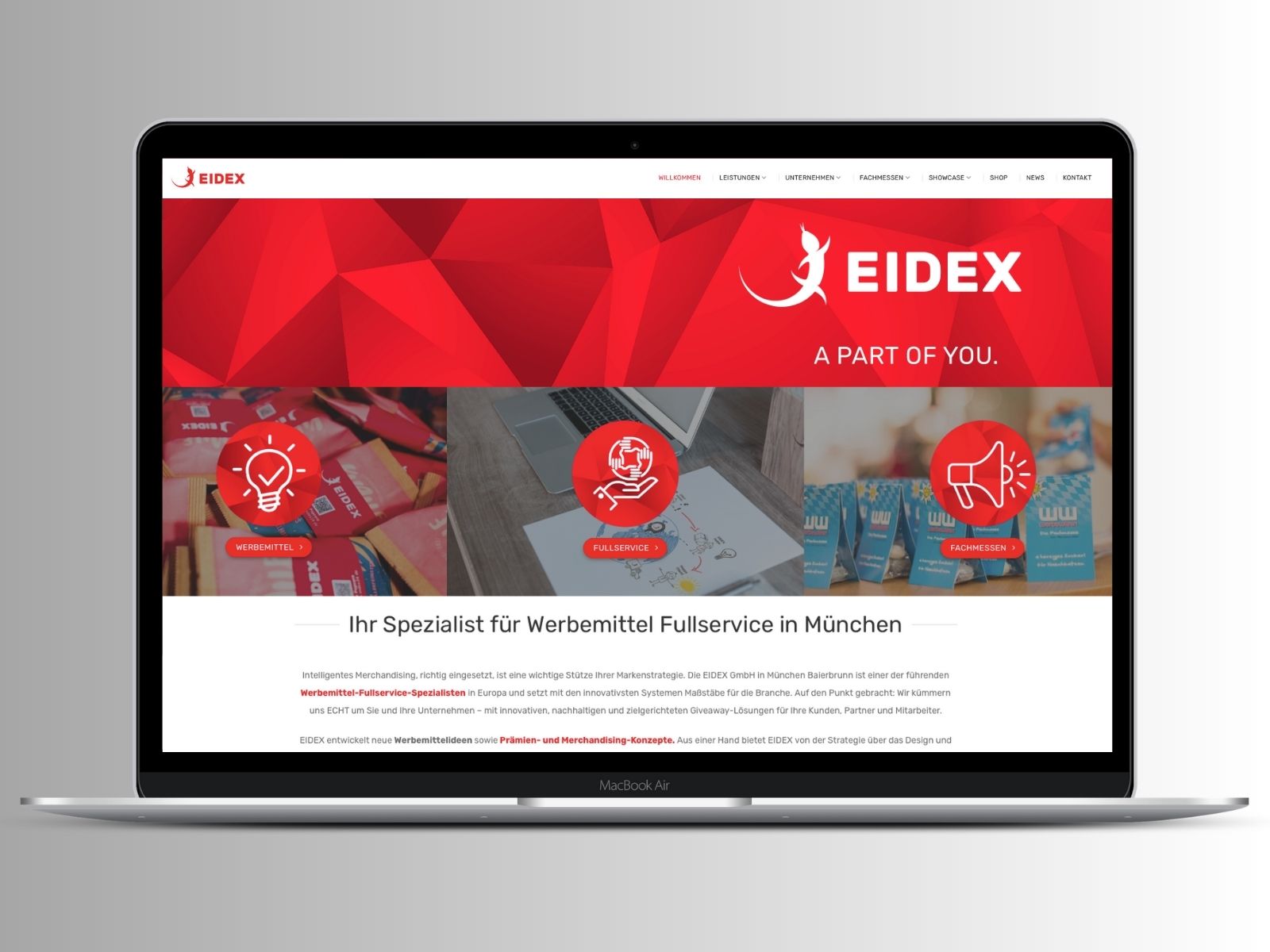 Eidex Websitedesign
