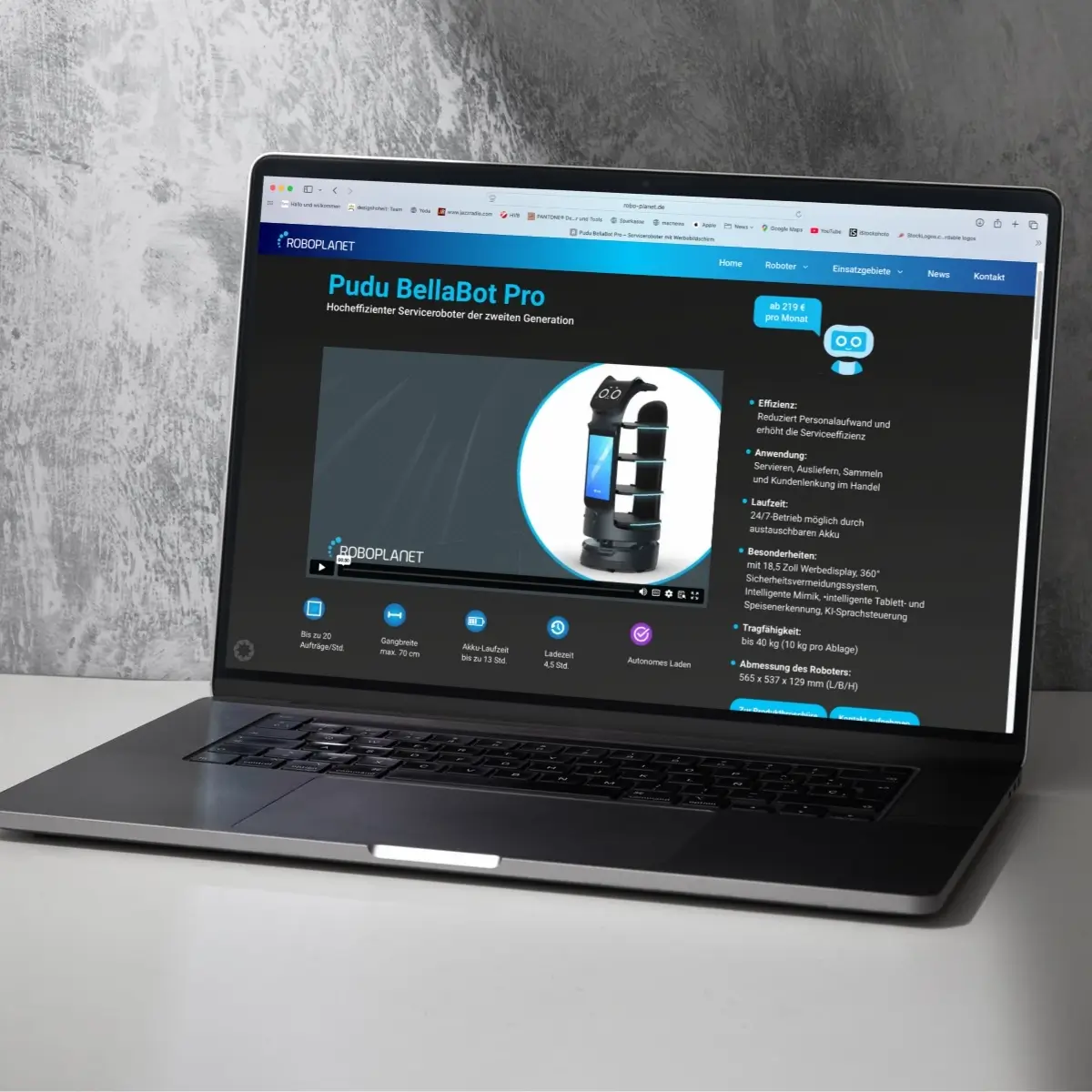 Webdesign 1 Roboplanet Website